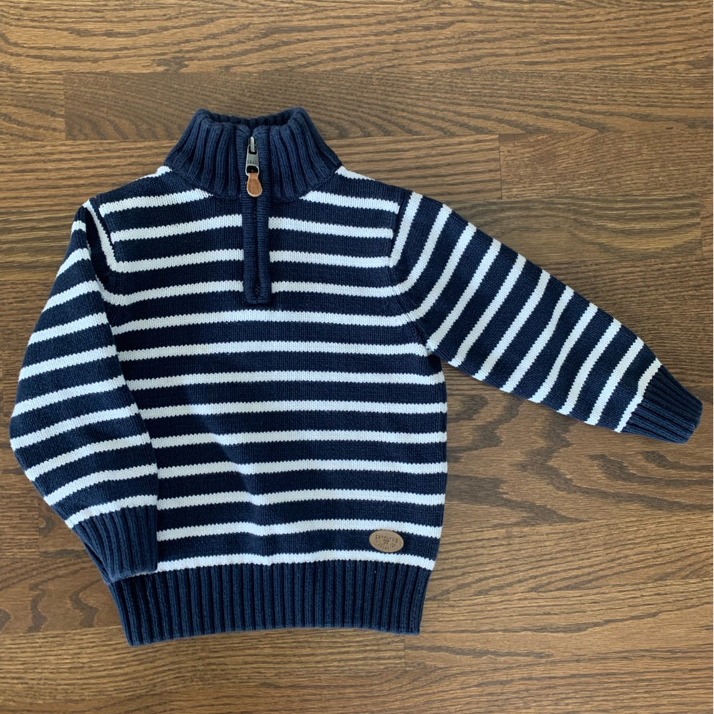 Striped blue sweater